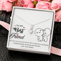 To My Best Friend, Alluring Beauty Necklace With You And I Are More Than Friends Message Card, Necklace for Her, Pendant For Her, Birthday, Gift For Her, Jewelry For Her