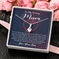 To My Caring Mom, Alluring Beauty Necklace, Pendant For Her, Birthday, Anniversary, Christmas, Mother's Day, Gift For Her, Jewelry For Her, Necklace For Her From Her Son
