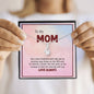To My Mom, I Love You Always, Alluring Beauty Pendant, Gift For Mother's Day, Christmas, Birthday, Jewelry For Her, Silver Necklace With Message Card