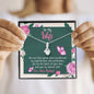 To My Wife Silver Pendant, Alluring Beauty Necklace, Couple Collection, Pendant for Her, Couple Jewelry, Love You My Dearest Wife Beauty Necklace for Wife