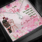 To My Wife You Make My Heart Melt and Fill It With Love Silver Pendant, Silver Pendant for Wife, Couple Collection, Valentine's and Birthday Gift, Jewelry for Her