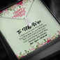 My Dear Wife, I Just Want To Be Your Last Everything, Silver Pendant For Her, Couple Jewelry, Alluring Beauty Necklace