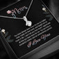 Mom You Have Always Been There Alluring Beauty Necklace, I Love You Mom Pendant With Message Card, Gift For Her, Jewelry For Her, Mom/Daughter Gift