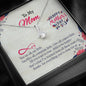 To My Mom, Thanks For Everything You Have Done For Us, Alluring Beauty Necklace, Silver Pendant With Message Card, Jewelry For Her