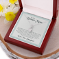 To My Bonus Mom, Alluring Beauty Necklace With You Are The Best Mother Anyone Could've Asked For Message Card, Mother's Day Gift, Pendant For Her, Birthday, Anniversary, Gift For Her, Jewelry For Her