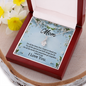 Mom, Alluring Beauty Necklace With For All The Times That I Forget To Thank You Message Card, Pendant For Her, Mother's Day Gift, Birthday, Anniversary Gift For Her, Jewelry For Her