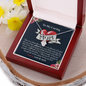 To My Caring Mom, Alluring Beauty Necklace, Birthday, Mother's Day, Christmas, Anniversary, Gift For Her, Valentine's Day, Custom Jewelry For Mom, Silver Pendant