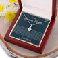 To My Bonus Mom, Alluring Beauty Necklace, Mother’s Day Gift For Her, Necklace For Her, Jewelry For Her, Birthday, Christmas, Anniversary, Customized Pendant For Her