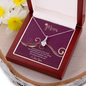 Mom, Alluring Beauty Necklace With Love You For Everything You Do Message Card, Mother's Day Gift, Birthday, Anniversary, Gift For Her, Jewelry For Her, Pendant For Her