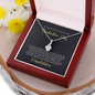 To A Beautiful Girl, Alluring Beauty Necklace With Move Confidently In The Direction of Your Dreams Message Card, Pendant For Her, Graduation Day Gift For Her, Jewelry For Her