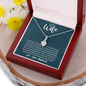 To My Wife, Alluring Beauty Necklace With You Are My Soulmate, My Partner, My Love Message Card, Jewelry For Her, Birthday Gift, Anniversary, Gift For Her, Pendant For Her