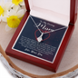 To My Caring Mom, Alluring Beauty Necklace, Pendant For Her, Birthday, Anniversary, Christmas, Mother's Day, Gift For Her, Jewelry For Her, Necklace For Her From Her Son
