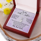 To My Soul Sister, Alluring Beauty Necklace With I Can Always Count On You To Wipe My Tears Message Card, Birthday, Gift For Her, Necklace for Her, Jewelry For Her
