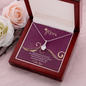 Mom, Alluring Beauty Necklace With Love You For Everything You Do Message Card, Mother's Day Gift, Birthday, Anniversary, Gift For Her, Jewelry For Her, Pendant For Her