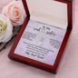 To My Soul Sister, Alluring Beauty Necklace With I Can Always Count On You To Wipe My Tears Message Card, Birthday, Gift For Her, Necklace for Her, Jewelry For Her