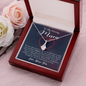 To My Caring Mom, Alluring Beauty Necklace, Pendant For Her, Birthday, Anniversary, Christmas, Mother's Day, Gift For Her, Jewelry For Her, Necklace For Her From Her Son