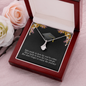 To A Beautiful Girl, Love Knot Necklace With Take Pride In How Far You've Come Message Card, Convocation Day Gift For Her, Pendant For Her, Jewelry For Her