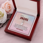 To My Mom, Alluring Beauty Necklace With Your Smile Brightens Each Day Message Card, Mother's Day Gift, Pendant For Her, Anniversary, Birthday, Gift For Her, Jewelry For Her
