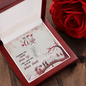 To My Wife, Alluring Beauty Necklace With I Promise You My Whole Life Message Card, Pendant For Her, Birthday, Gift For Her, Jewelry For Her, Anniversary Gift