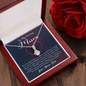 To My Caring Mom, Alluring Beauty Necklace, Pendant For Her, Birthday, Anniversary, Christmas, Mother's Day, Gift For Her, Jewelry For Her, Necklace For Her From Her Son