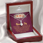 To My Bonus Sister, Thanks For Being Who You Are, Alluring Beauty Pendant, Silver Necklace For Sis, Gift With Message Card