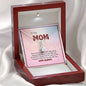 To My Mom, I Love You Always, Alluring Beauty Pendant, Gift For Mother's Day, Christmas, Birthday, Jewelry For Her, Silver Necklace With Message Card