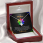 Gift For Mother's Day, Christmas, Birthday, Alluring Beauty Pendant For Mom/Mother/Mama/Mommy, Mom I Feel Like The Luckiest, Necklace With Message Card