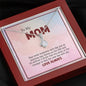 To My Mom, I Love You Always, Alluring Beauty Pendant, Gift For Mother's Day, Christmas, Birthday, Jewelry For Her, Silver Necklace With Message Card