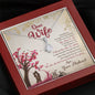 Dear Wife You Are My Everything Alluring Beauty Necklace, Gift for Valentine's Day, Birthday, Anniversary, Couple Collection, Necklace With Message Card