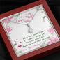 Alluring Beauty Necklace for Wife, Silver Pendant for Wife, Couple Collection, Necklace With Message Card, Christmas, Anniversary, Gift for Valentine's Day