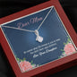 Alluring Beauty Necklace, Mother Daughter Gift, Jewelry For Her, Silver Necklace With Message Card, Mother's Day, Birthday, Christmas
