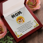 Mom, Interlocking Hearts Necklace With For All The Special Little Things You Do Message Card, Mother's Day Gift From Daughter, Birthday, Anniversary, Jewelry For Her, Pendant For Her