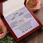 To My Soul Sister, Interlocking Hearts Necklace With I Can Always Count On You To Wipe My Tears Message Card, Birthday, Gift For Her, Necklace for Her, Jewelry For Her