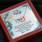 To My Wife, You have Been A Blessing In My Life And This Is Just To Say I Love You, Gift For Her, Customized Interlocking Heart Necklace, Pendant For Wife