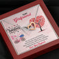 To My Girlfriend/soulmate/wife Happiness Is Loving You Necklace, Interlocking Hearts Pendant, Gold/silver Necklace With Message Card, Jewelry for Her, Couple Gifts
