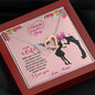 To My Wife, With You I Can Be My Silliest Best And Never Worried About Being Judged, Couple Accessories, Interlocking Heart Necklace, Personalized Gift For Her