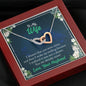Two Hearts Necklace With Message Card, Gold/silver Heart Necklace, Gift for Wife, Jewelry for Her, To My Wife You Are Already Mine