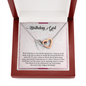 Birthday Girl, Interlocking Hearts Necklace, Birthday Gift For Her, Jewelry For Her, Present For Her Birthday, Necklace For Her, Gift For Her