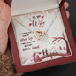 To My Wife, Interlocking Hearts Necklace With I Promise You My Whole Life Message Card, Pendant For Her, Birthday, Gift For Her, Jewelry For Her, Anniversary Gift
