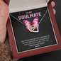 To My Soulmate, Interlocking Hearts Necklace With I May Not Be Your First Kiss But I Want To Be Your Last Message Card, Pendant For Her, Birthday, Anniversary, Gift For Her, Jewelry For Her