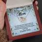 Mom, Interlocking Hearts Necklace With For All The Times That I Forget To Thank You Message Card, Pendant For Her, Mother's Day Gift, Birthday, Anniversary Gift For Her, Jewelry For Her