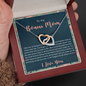 To My Bonus Mom, Interlocking Hearts Necklace, Mother’s Day Gift For Her, Necklace For Her, Jewelry For Her, Birthday, Christmas, Anniversary, Pendant For Her