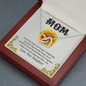 Mom, Interlocking Hearts Necklace With For All The Special Little Things You Do Message Card, Mother's Day Gift From Daughter, Birthday, Anniversary, Jewelry For Her, Pendant For Her