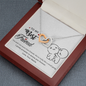 To My Best Friend, Interlocking Hearts Necklace With You And I Are More Than Friends Message Card, Necklace for Her, Pendant For Her, Birthday, Gift For Her, Jewelry For Her