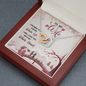 To My Wife, Interlocking Hearts Necklace With I Promise You My Whole Life Message Card, Pendant For Her, Birthday, Gift For Her, Jewelry For Her, Anniversary Gift