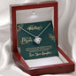 To My Mom, I Appreciate All Your Love and Dedication, Happy Mother's Day Knot Necklace, Silver Necklace With Message Card, Jewelry For Her