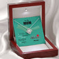 My Mom Is Unique, Customized Knot Necklace For Mother, Gift For Mother's Day, Christmas, Birthday, Gift Ideas For Mother/Daughter, Silver Pendant