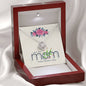 Love You Mom, Happy Mother's Day, Knot Pendant For Mother, Necklace With Message Card, Jewelry For Her, Silver Necklace, Mom/Daughter Gift Ideas