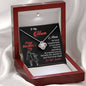 To My Mom, Warmth Your Love Is Just Magic, Knot Pendant For Wife, Silver Necklace With Message Card, Mom/Daughter Gift Ideas, Jewelry For Her