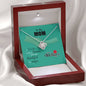 To My Mom, Happy Mother's Day, Necklace With Message Card For Her, Mom/Daughter Gift Ideas, Knot Pendant For Her, Jewelry For Her, Silver Necklace